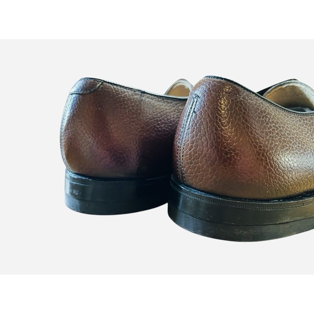 Vintage‎ Stacy Adams Porto Ped Oxfords 12 EEE Pebbled Leather Crafted in Ireland - Picture 4 of 7